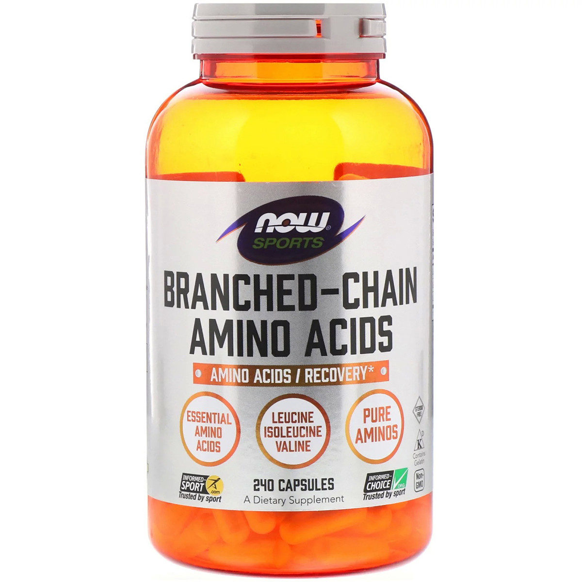 Комплекс Аминокислот с Разветвлёнными Цепями, Branched Chain Amino Acids, Now Foods, 240 капсул
Комплекс Аминокислот с Разветвлёнными Цепями, Branched Chain Amino Acids, Now Foods, 240 капсул