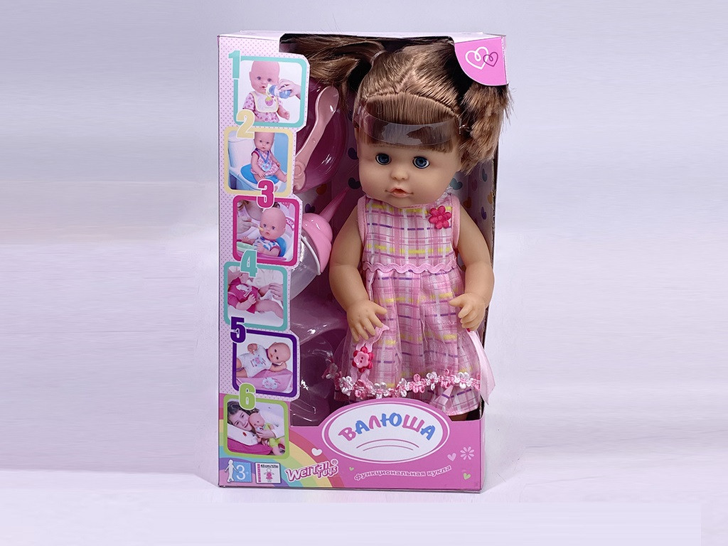 Кукла функц "Валюша" R320007C6 (T14096) (24шт|2) пьет-пис,горшок,бутылочка,тарелочка,в кор.32*19*20
Кукла функц "Валюша" R320007C6 (T14096) (24шт|2) пьет-пис,горшок,бутылочка,тарелочка,в кор.32*19*20