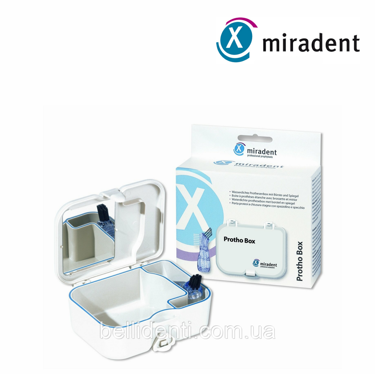 Контейнер для хранения протезов miradent Protho Box + щетка для очищения протезов (Германия)
Контейнер для хранения протезов miradent Protho Box + щетка для очищения протезов (Германия)