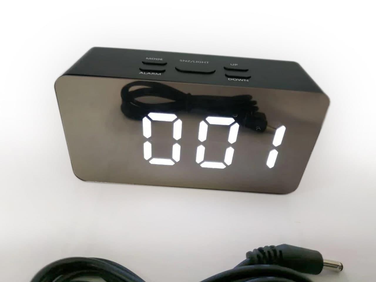 Часы зеркальные электронные настольные DS-3658L - USB кабель + батарейки (Черный корпус - белая подсветка)
Часы зеркальные электронные настольные DS-3658L - USB кабель + батарейки (Черный корпус - белая подсветка)
