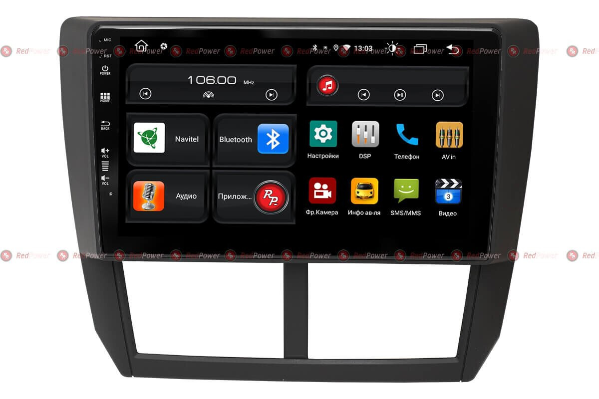 Штатная автомагнитола RedPower RP61062IPS для Subaru Forester 3, Impreza, XV на Android 10
Штатная автомагнитола RedPower RP61062IPS для Subaru Forester 3, Impreza, XV на Android 10