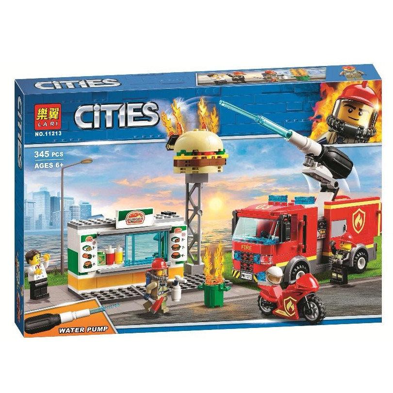 Конструктор Bela/Lari 11213 "Пожар в бургер-кафе" (аналог Lego City 60214), 345 деталей
Конструктор Bela/Lari 11213 "Пожар в бургер-кафе" (аналог Lego City 60214), 345 деталей