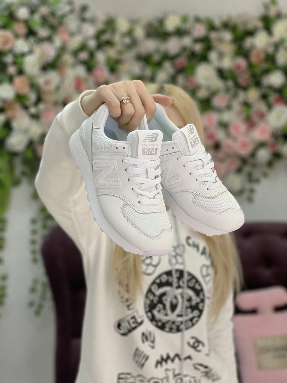 Кроссовки женские New Balance 574 белые, Нью Баланс 574, натуральная кожа, текстиль, прошиты. Код Z-3038, Белый
Кроссовки женские New Balance 574 белые, Нью Баланс 574, натуральная кожа, текстиль, прошиты. Код Z-3038, Белый