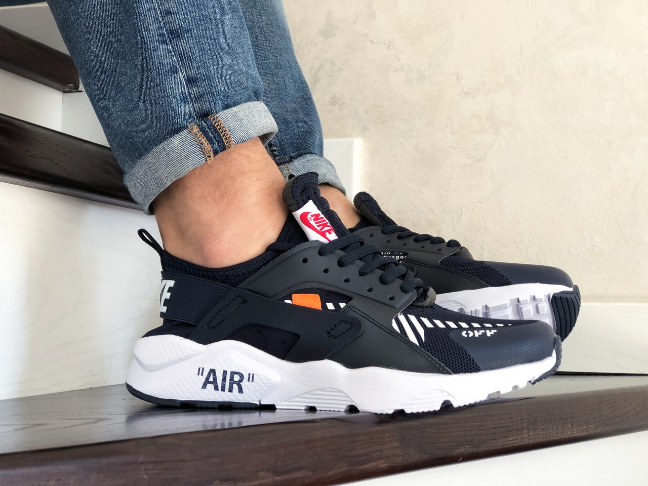 Кроссовки мужские Nike Air Huarache синие с белым, Найк Хуарачи, текстильные, прошиты. Код SD-10316 43, Синий
Кроссовки мужские Nike Air Huarache синие с белым, Найк Хуарачи, текстильные, прошиты. Код SD-10316 43, Синий