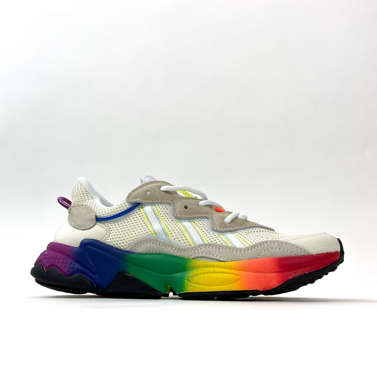 Мужские Adidas Ozweego, серый/радужный цвета, кроссовки Адидас Озвиго, мужская обувь весна/лето 43
Мужские Adidas Ozweego, серый/радужный цвета, кроссовки Адидас Озвиго, мужская обувь весна/лето 43