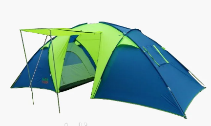 Большая палатка для кемпинга 6-ти местная Green Camp для семейного отдыха и туризма 520/220/190 см.
Большая палатка для кемпинга 6-ти местная Green Camp для семейного отдыха и туризма 520/220/190 см.