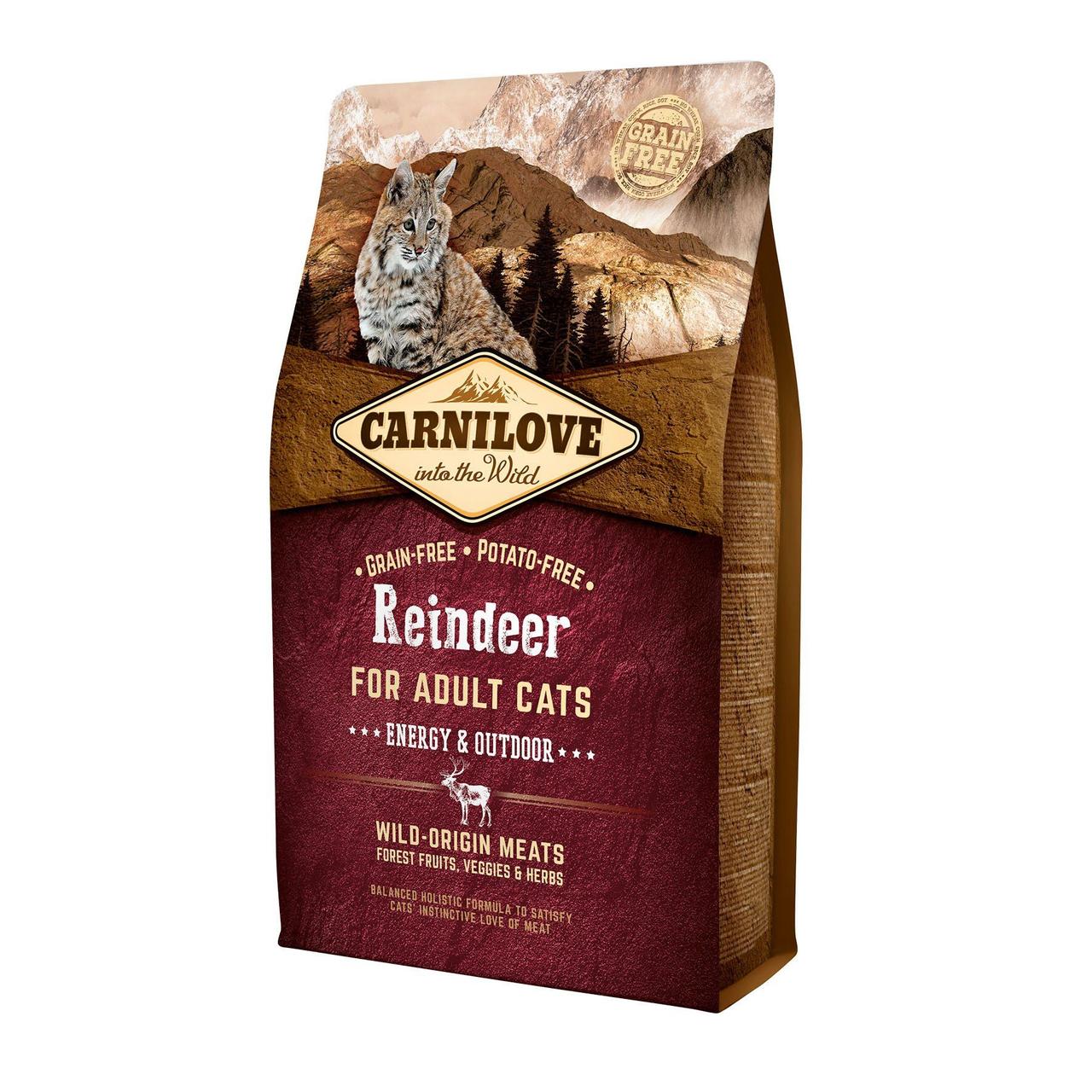 Сухой корм для активных кошек Carnilove Cat Raindeer - Energy & Outdoor 2кг (оленина и кабан)
Сухой корм для активных кошек Carnilove Cat Raindeer - Energy & Outdoor 2кг (оленина и кабан)