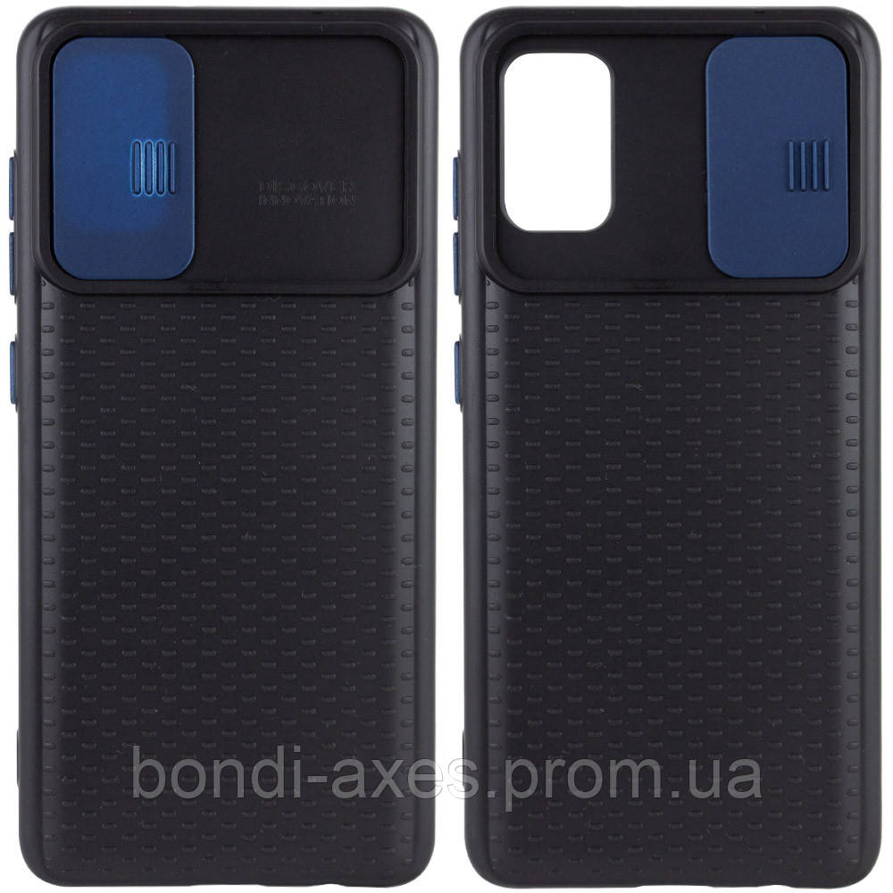 Чехол Camshield Black TPU со шторкой защищающей камеру для Samsung Galaxy A41, Черный / синий
Чехол Camshield Black TPU со шторкой защищающей камеру для Samsung Galaxy A41, Черный / синий