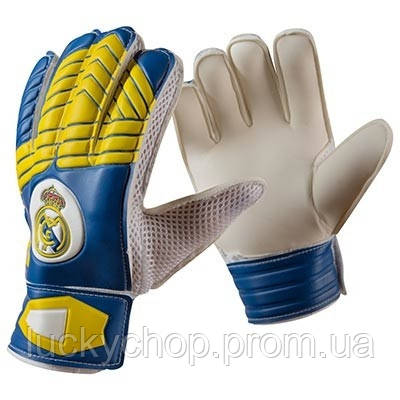 Вратарские перчатки World Sport Latex Foam Realmadrid, сине-желтые, р.5 SKL11-280999
Вратарские перчатки World Sport Latex Foam Realmadrid, сине-желтые, р.5 SKL11-280999