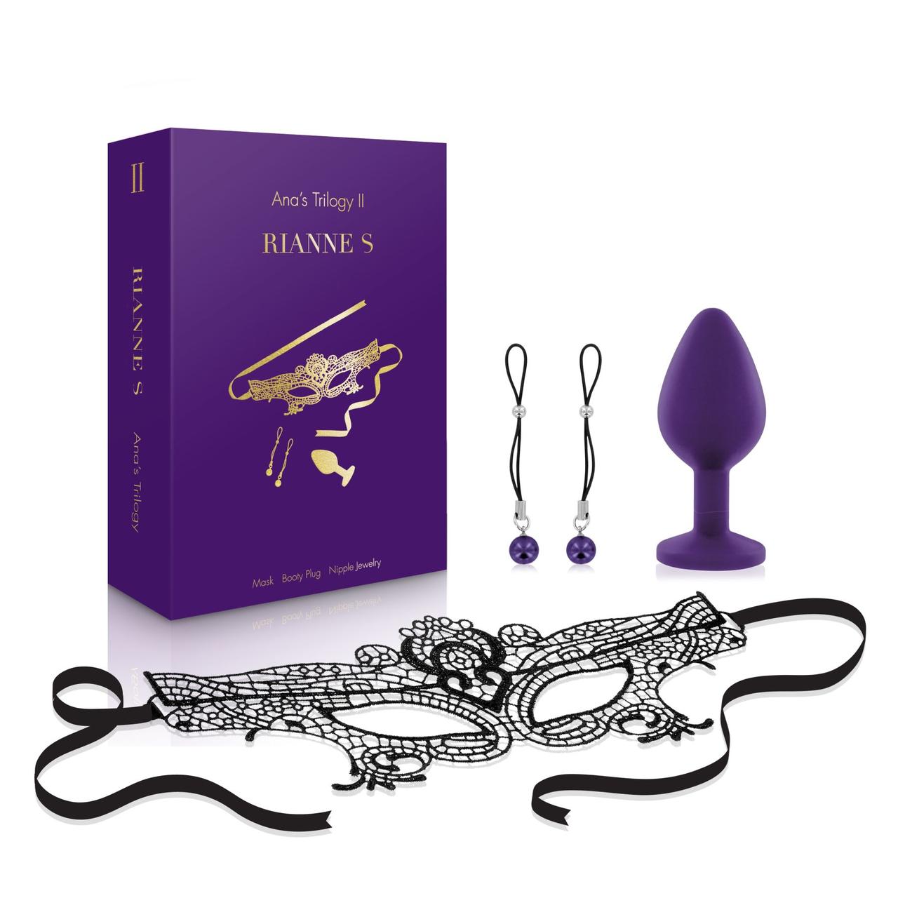 Романтический подарочный набор RIANNE S Ana's Trilogy Set II: пробка 2,7 см, лассо для сосков, маска
Романтический подарочный набор RIANNE S Ana's Trilogy Set II: пробка 2,7 см, лассо для сосков, маска
