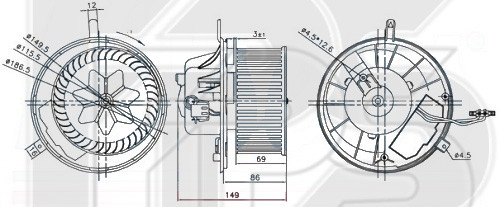 ВЕНТИЛЯТОР САЛОНА ТОЛЬКО КЛИМАТ-КОНТРОЛЬ; D=149; 250 W VOLKSWAGEN CADDY 2 04-10, FP 64 W0204
ВЕНТИЛЯТОР САЛОНА ТОЛЬКО КЛИМАТ-КОНТРОЛЬ; D=149; 250 W VOLKSWAGEN CADDY 2 04-10, FP 64 W0204