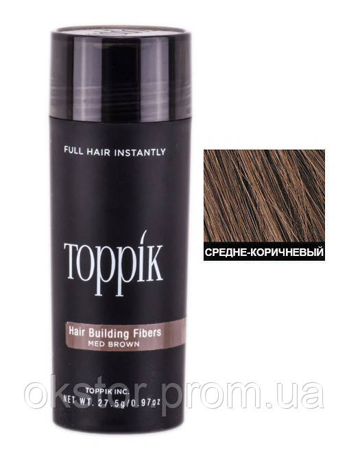 Кератиновый загуститель для волос Toppik (для маскировки залысин) 27,5г Шатен (Medium Brown
Кератиновый загуститель для волос Toppik (для маскировки залысин) 27,5г Шатен (Medium Brown