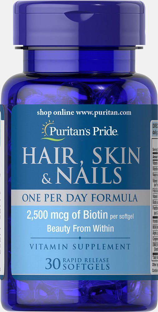 Комплекс для волос кожи и ногтей Puritan's Pride Hair Skin Nails Biotin 2500 мкг 30 капсул
Комплекс для волос кожи и ногтей Puritan's Pride Hair Skin Nails Biotin 2500 мкг 30 капсул
