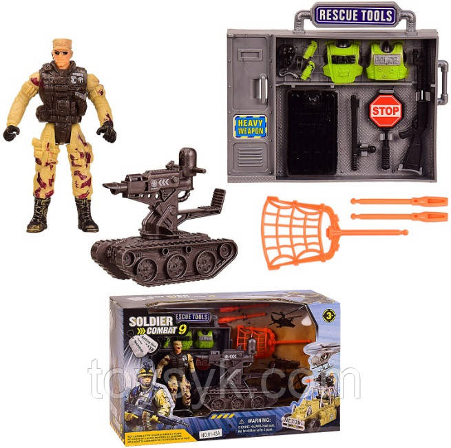 Игровой набор 81-43A(36шт/2)солдат+техника+аксессуары, в кор. 29*11.5*17.5 см, р-р игрушки – 11*4.
Игровой набор 81-43A(36шт/2)солдат+техника+аксессуары, в кор. 29*11.5*17.5 см, р-р игрушки – 11*4.
