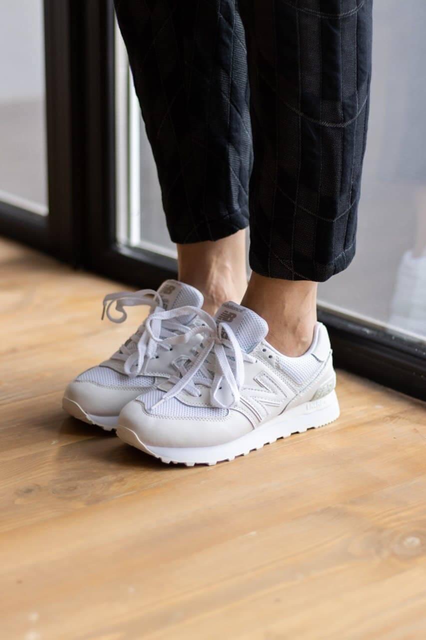 Белые кроссовки New Balance 574 White (Нью Баланс кожаные мужские и женские размеры 36-44) 41, Белый
Белые кроссовки New Balance 574 White (Нью Баланс кожаные мужские и женские размеры 36-44) 41, Белый