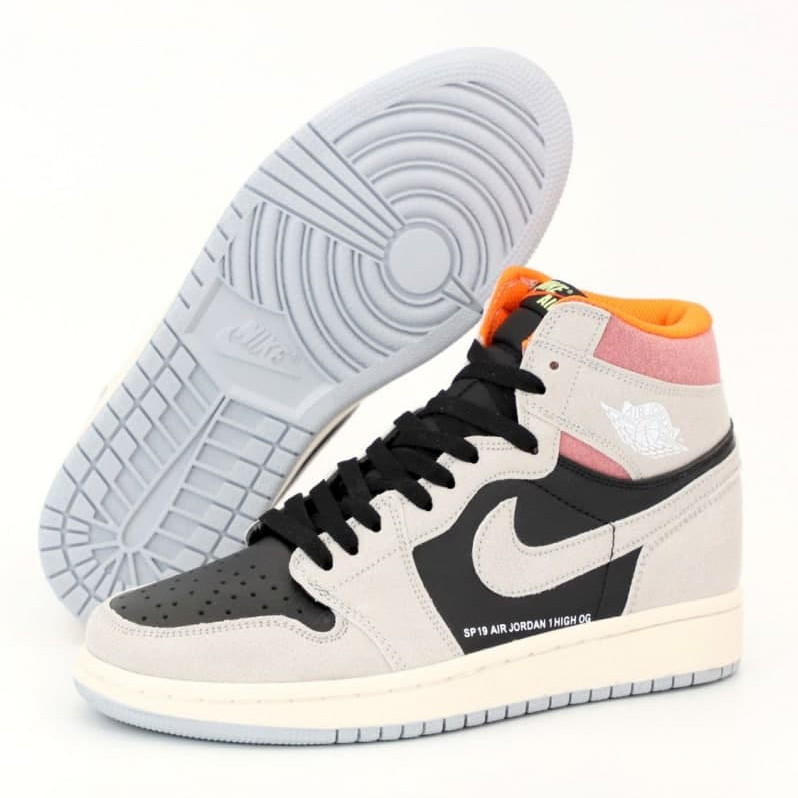 Мужские кроссовки Nike Air Jordan 1 Retro High, кожа, серый, черный, розовый, Вьетнам 44, Разные цвета
Мужские кроссовки Nike Air Jordan 1 Retro High, кожа, серый, черный, розовый, Вьетнам 44, Разные цвета
