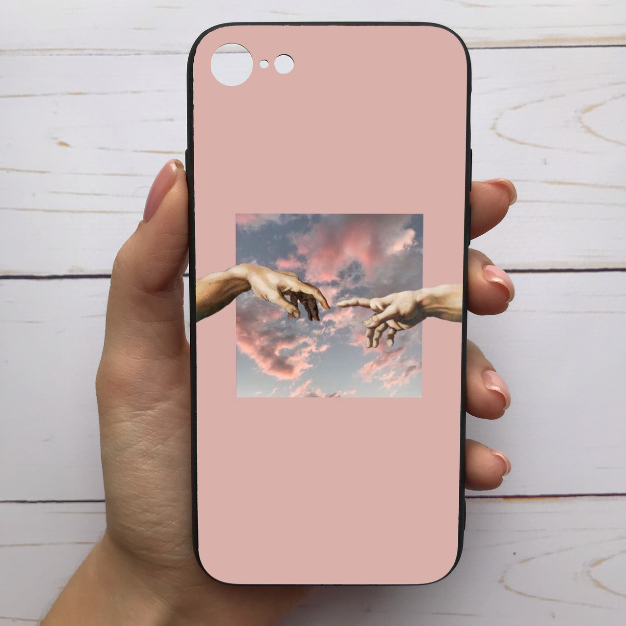 Чехол Mood для iPhone 7/8 с рисунком Сотворение Адама розовый фон SKL68-284961, Разные цвета
Чехол Mood для iPhone 7/8 с рисунком Сотворение Адама розовый фон SKL68-284961, Разные цвета