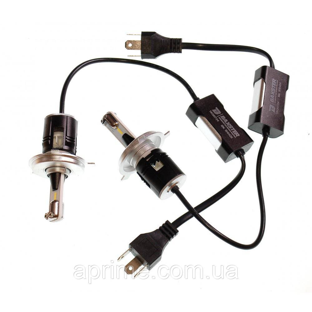 Комплект LED ламп BAXSTER PXL H4 H/L 6000K 4300lm с кулером (увеличенная светоотдача)
Комплект LED ламп BAXSTER PXL H4 H/L 6000K 4300lm с кулером (увеличенная светоотдача)