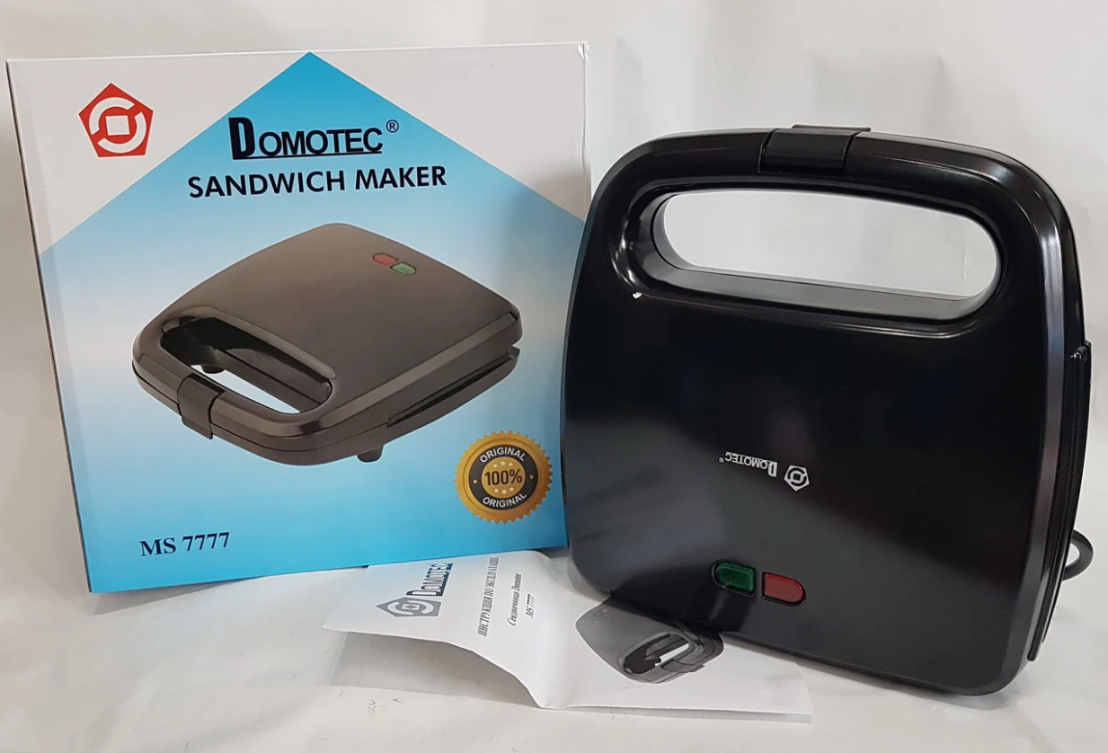 Электрическая сендвичница Domotec MS-7777, бутербродница с антипригарным покрытием 750 ВТ
Электрическая сендвичница Domotec MS-7777, бутербродница с антипригарным покрытием 750 ВТ