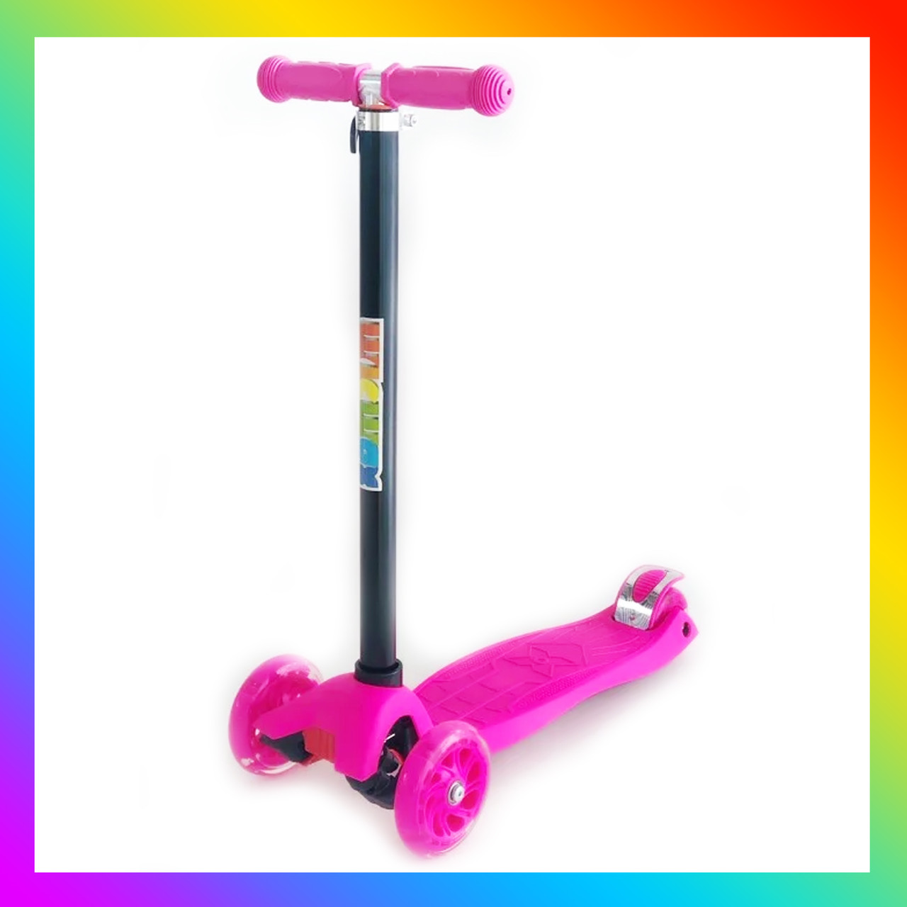 Самокат детский Scooter Pro трехколесный с регулировкой высоты руля тормозом со светящимися колесами Розовый
Самокат детский Scooter Pro трехколесный с регулировкой высоты руля тормозом со светящимися колесами Розовый