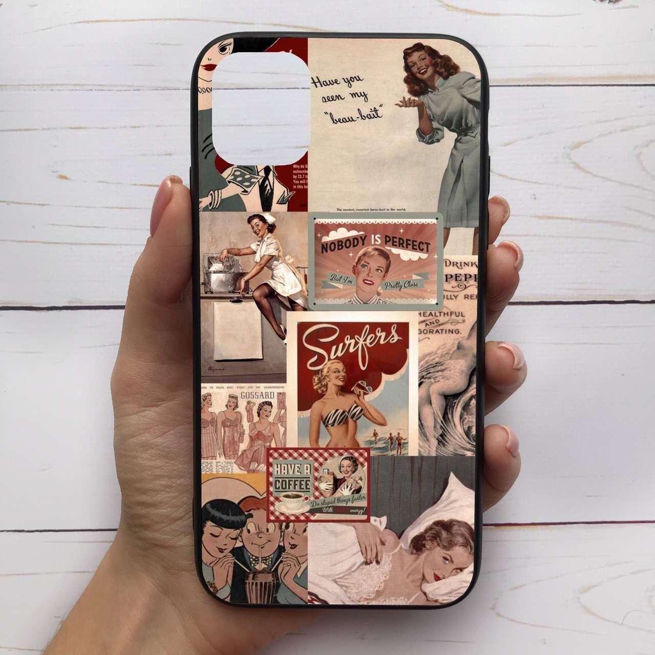 ͛ Чехол-накладка силиконовый для Apple iPhone 11 с рисунком принтом Ретро коллаж M-286413, Разные цвета
͛ Чехол-накладка силиконовый для Apple iPhone 11 с рисунком принтом Ретро коллаж M-286413, Разные цвета