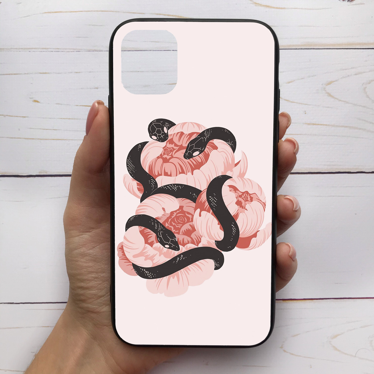 ͛ Чехол-накладка силиконовый для Apple iPhone 11 с рисунком принтом Три змеи и пионы M-286532, Разные цвета
͛ Чехол-накладка силиконовый для Apple iPhone 11 с рисунком принтом Три змеи и пионы M-286532, Разные цвета