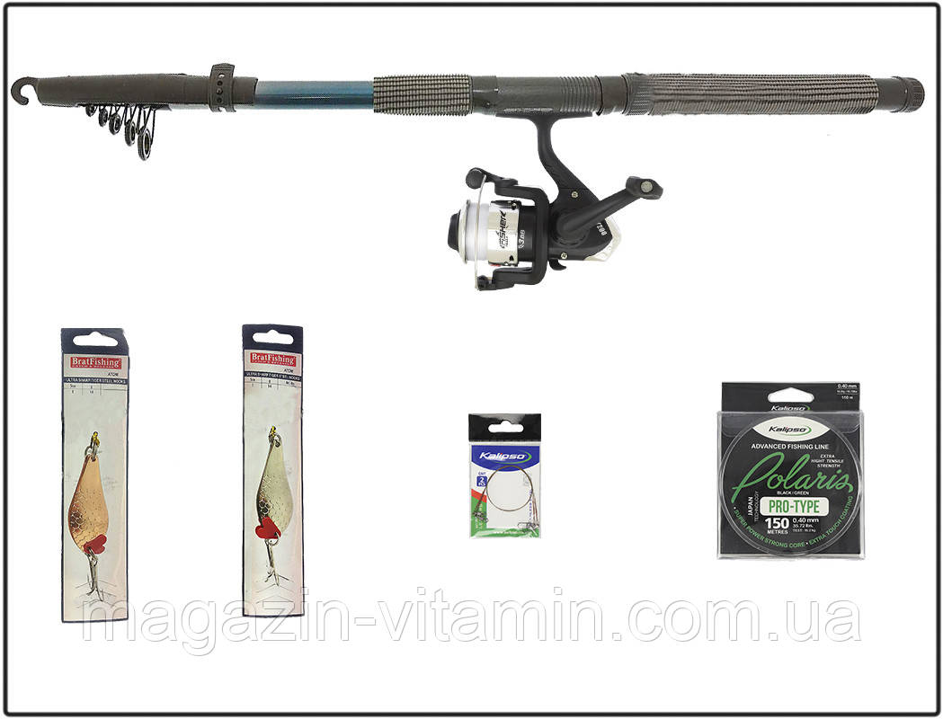 Набір на Хижака "Pike Hunter" з спінінгом 2.7м. Kalipso та котушкою Aborigen (Bratfishing
Набір на Хижака "Pike Hunter" з спінінгом 2.7м. Kalipso та котушкою Aborigen (Bratfishing