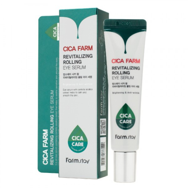 Антивозрастная расслабляющая сыворотка для кожи вокруг глаз FarmStay Cica Farm Revitalizing Rolling Eye Serum
Антивозрастная расслабляющая сыворотка для кожи вокруг глаз FarmStay Cica Farm Revitalizing Rolling Eye Serum