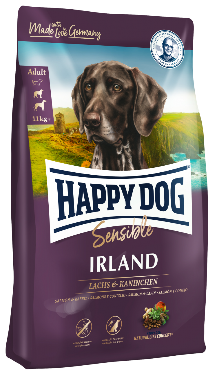 Корм для собак Happy Dog Irland 12,5 кг - для собак средних больших пород с чувствительным пищеварением (Хэппи
Корм для собак Happy Dog Irland 12,5 кг - для собак средних больших пород с чувствительным пищеварением (Хэппи