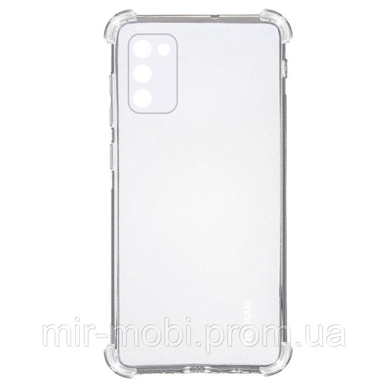 TPU чехол GETMAN Ease logo усиленные углы для Samsung Galaxy A02s, Бесцветный (прозрачный)
TPU чехол GETMAN Ease logo усиленные углы для Samsung Galaxy A02s, Бесцветный (прозрачный)