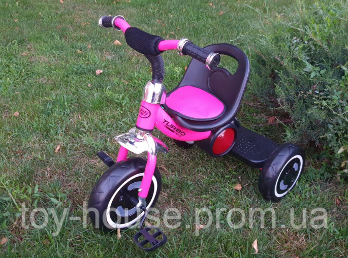 Детский трехколесный велосипед Turbo Trike со светящимися колесами и музыкой М 3650-6 малиновый
Детский трехколесный велосипед Turbo Trike со светящимися колесами и музыкой М 3650-6 малиновый