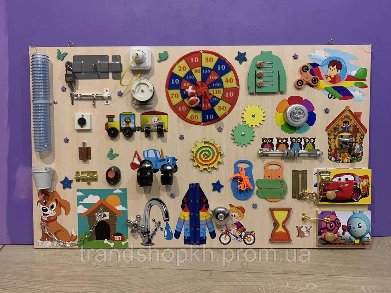 Бизиборд 100*60 см, Bizibord, бізіборд, busyboard, развивающая доска для малышей 38
Бизиборд 100*60 см, Bizibord, бізіборд, busyboard, развивающая доска для малышей 38