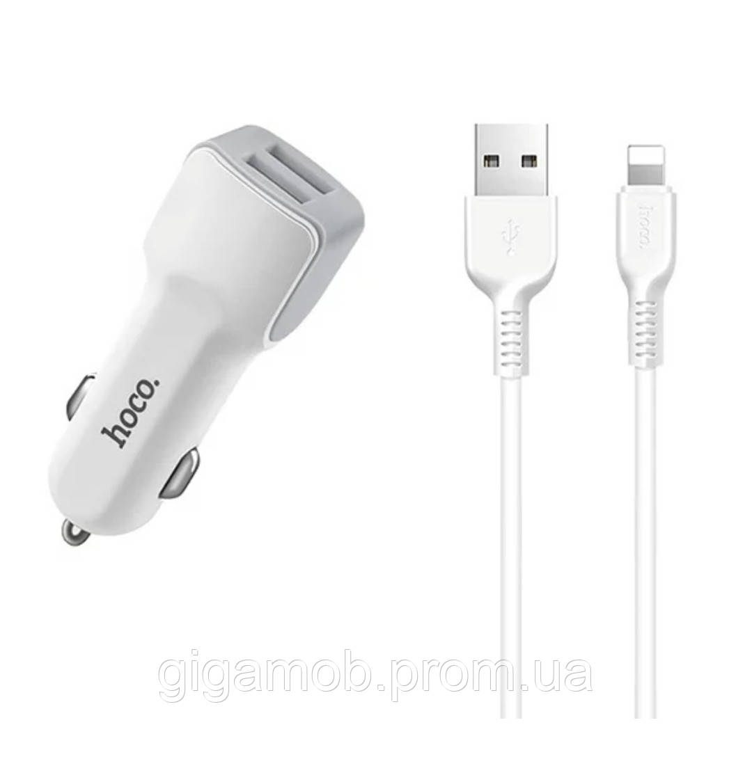Автомобильное Зарядное Устройство HOCO Z23 Grand Style 2USB/2,4A Lightning Cable Set White, Белый
Автомобильное Зарядное Устройство HOCO Z23 Grand Style 2USB/2,4A Lightning Cable Set White, Белый