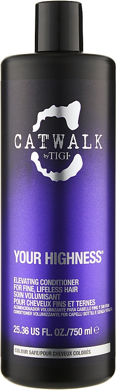 Кондиционер для объема волос TIGI Catwalk Your Highness Elevating Conditioner, 750 мл
Кондиционер для объема волос TIGI Catwalk Your Highness Elevating Conditioner, 750 мл