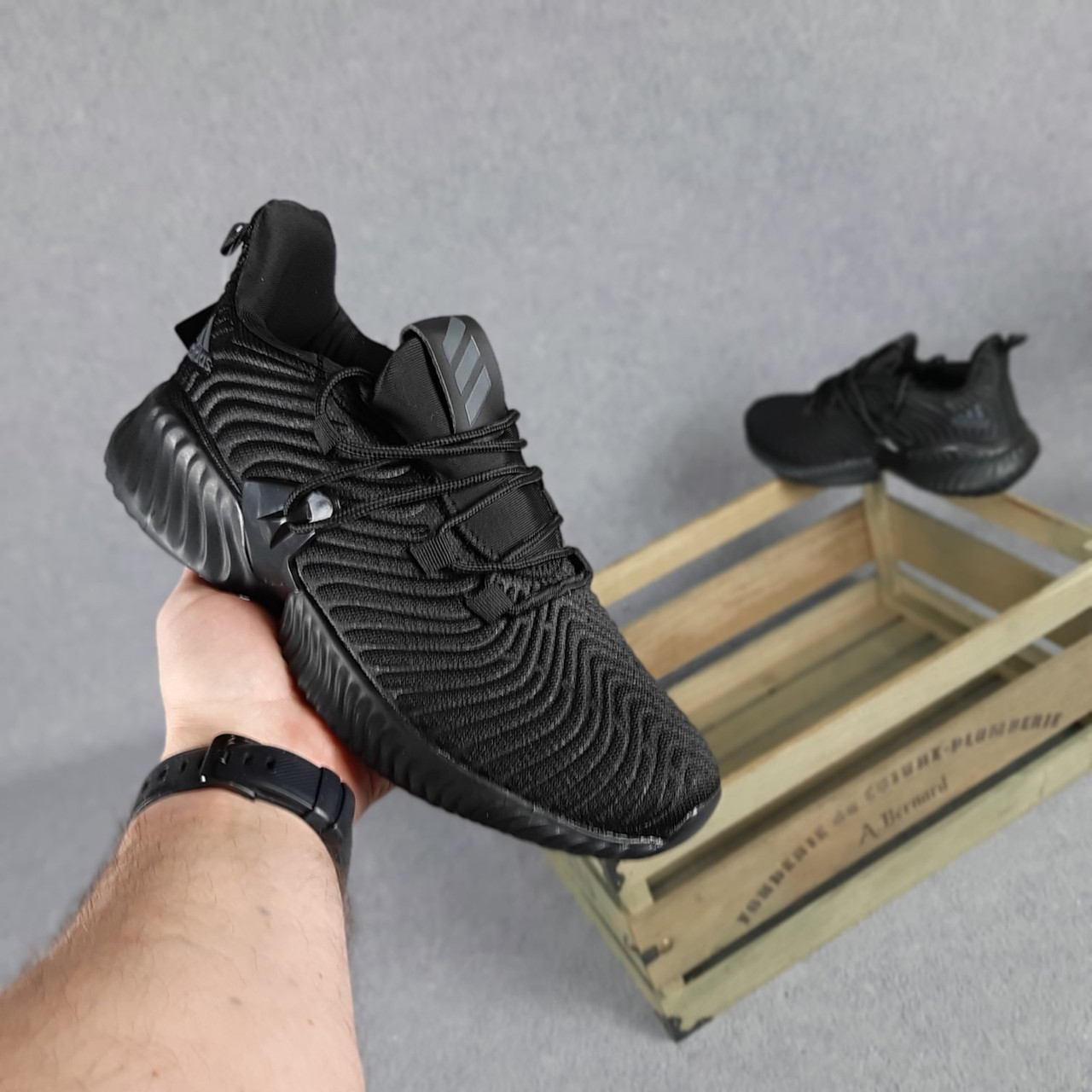 Кроссовки мужские Adidas Alphabounce Instinct черные, Адидас, дышащий материал, прошиты. Код OD-10431 42, Черный
Кроссовки мужские Adidas Alphabounce Instinct черные, Адидас, дышащий материал, прошиты. Код OD-10431 42, Черный