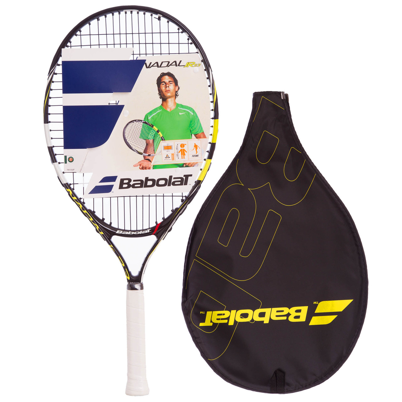 Ракетка для большого тенниса юниорская BABOLAT 140132-142 NADAL JUNIOR 23 (черный-желтый)
Ракетка для большого тенниса юниорская BABOLAT 140132-142 NADAL JUNIOR 23 (черный-желтый)