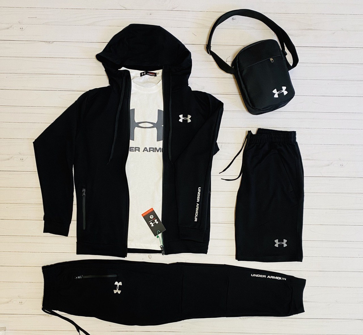 Under Armour летний мужской спортивный костюм.Мужской осенний черный спортивный костюм на змейк
Under Armour летний мужской спортивный костюм.Мужской осенний черный спортивный костюм на змейк