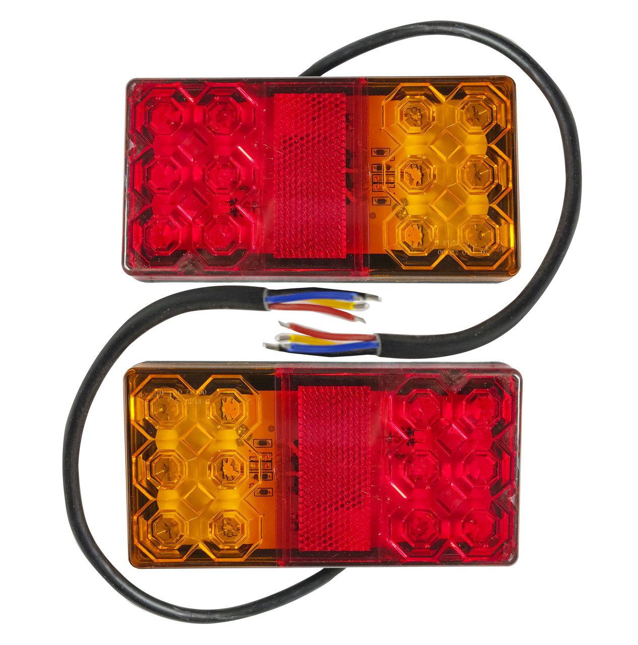 Задние LED фонари, на прицеп, на трактор, на грузовик 12 и 24 Вольта (150х50мм) Цена за комплект!
Задние LED фонари, на прицеп, на трактор, на грузовик 12 и 24 Вольта (150х50мм) Цена за комплект!