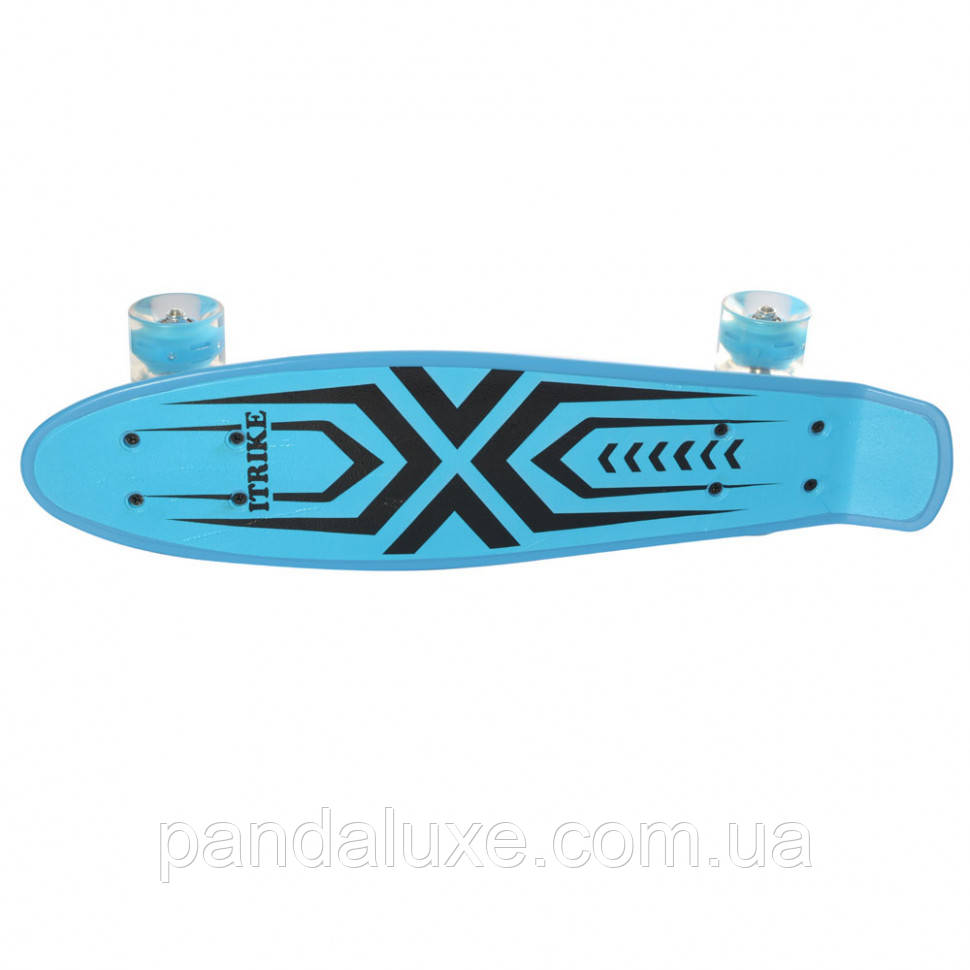 Скейт детский пенниборд скейтборд Penny Board 56*14 см с разноцветной подсветкой колес (Голубой)
Скейт детский пенниборд скейтборд Penny Board 56*14 см с разноцветной подсветкой колес (Голубой)