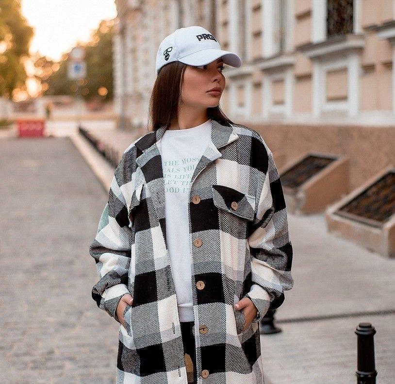 Кардиган женский большого размера, Привлекательная рубашка-кардиган в стиле casual, на груди - декоративные, Черная-клетка
Кардиган женский большого размера, Привлекательная рубашка-кардиган в стиле casual, на груди - декоративные, Черная-клетка