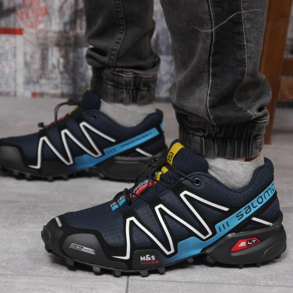 Salomon Speedcross 3 мужские демисезонные темно-синие кроссовки на шнурках.Весенние мужские текстильные кроссы, Синий
Salomon Speedcross 3 мужские демисезонные темно-синие кроссовки на шнурках.Весенние мужские текстильные кроссы, Синий