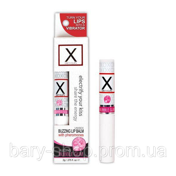 Стимулирующий бальзам для губ унисекс Sensuva - X on the Lips Bubble Gum с феромонами, жвачка
Стимулирующий бальзам для губ унисекс Sensuva - X on the Lips Bubble Gum с феромонами, жвачка