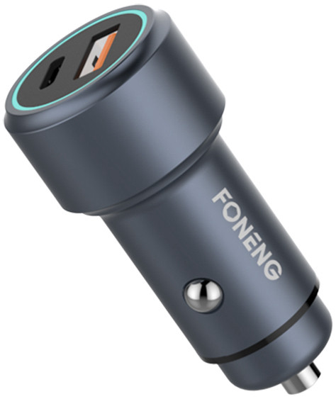 Автомобильное зарядное устройство + кабель Lightning to Type-C FONENG C14 (1xUSB + 1xPD / 5.1A) - Gray
Автомобильное зарядное устройство + кабель Lightning to Type-C FONENG C14 (1xUSB + 1xPD / 5.1A) - Gray