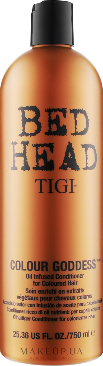Кондиционер усиливающий цвет окрашенных волос TIGI Bed Head Colour Goddess Oil Infused Conditioner, 750 мл
Кондиционер усиливающий цвет окрашенных волос TIGI Bed Head Colour Goddess Oil Infused Conditioner, 750 мл