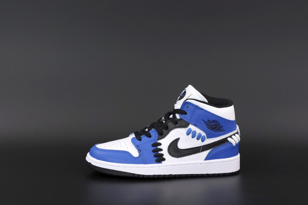 Кроссовки женские Nike Air Jordan 1 Retro синие с белым, Найк, натуральная кожа, прошиты. KD-12522 37, Синий
Кроссовки женские Nike Air Jordan 1 Retro синие с белым, Найк, натуральная кожа, прошиты. KD-12522 37, Синий