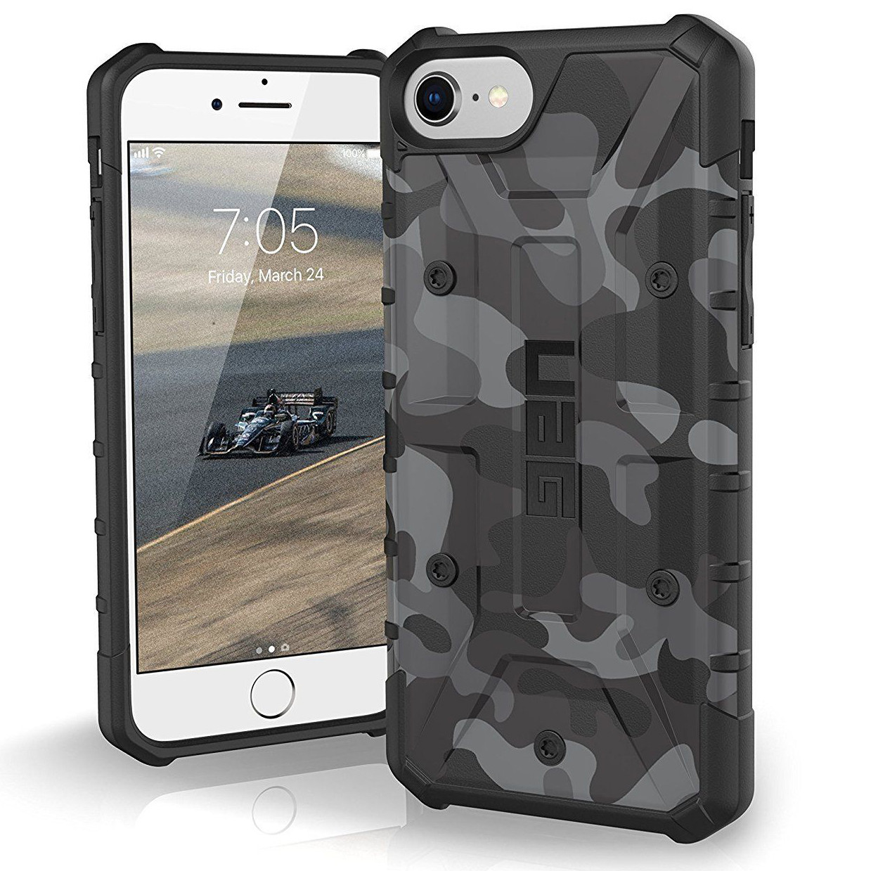 Ударопрочный чехол UAG Pathfinder камуфляж для Apple iPhone 6 / 6s / 7 / 8 / SE (2020), Серый
Ударопрочный чехол UAG Pathfinder камуфляж для Apple iPhone 6 / 6s / 7 / 8 / SE (2020), Серый