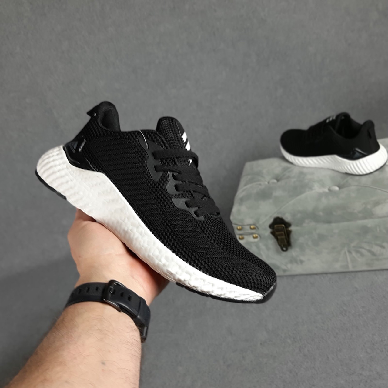 Кроссовки мужские Adidas черные, Адидас, дышащий материал, прошиты. Код OD-10437 43, Черный
Кроссовки мужские Adidas черные, Адидас, дышащий материал, прошиты. Код OD-10437 43, Черный