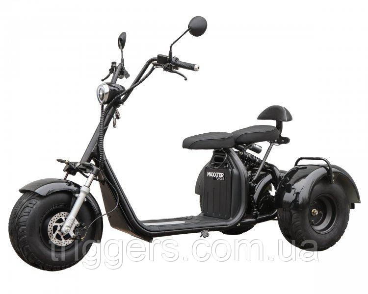 Электроскутер Maxxter TRIKE (до 150 кг) 1000 Вт 60В 20Ач на одном заряде до 70 км (чёрный)
Электроскутер Maxxter TRIKE (до 150 кг) 1000 Вт 60В 20Ач на одном заряде до 70 км (чёрный)