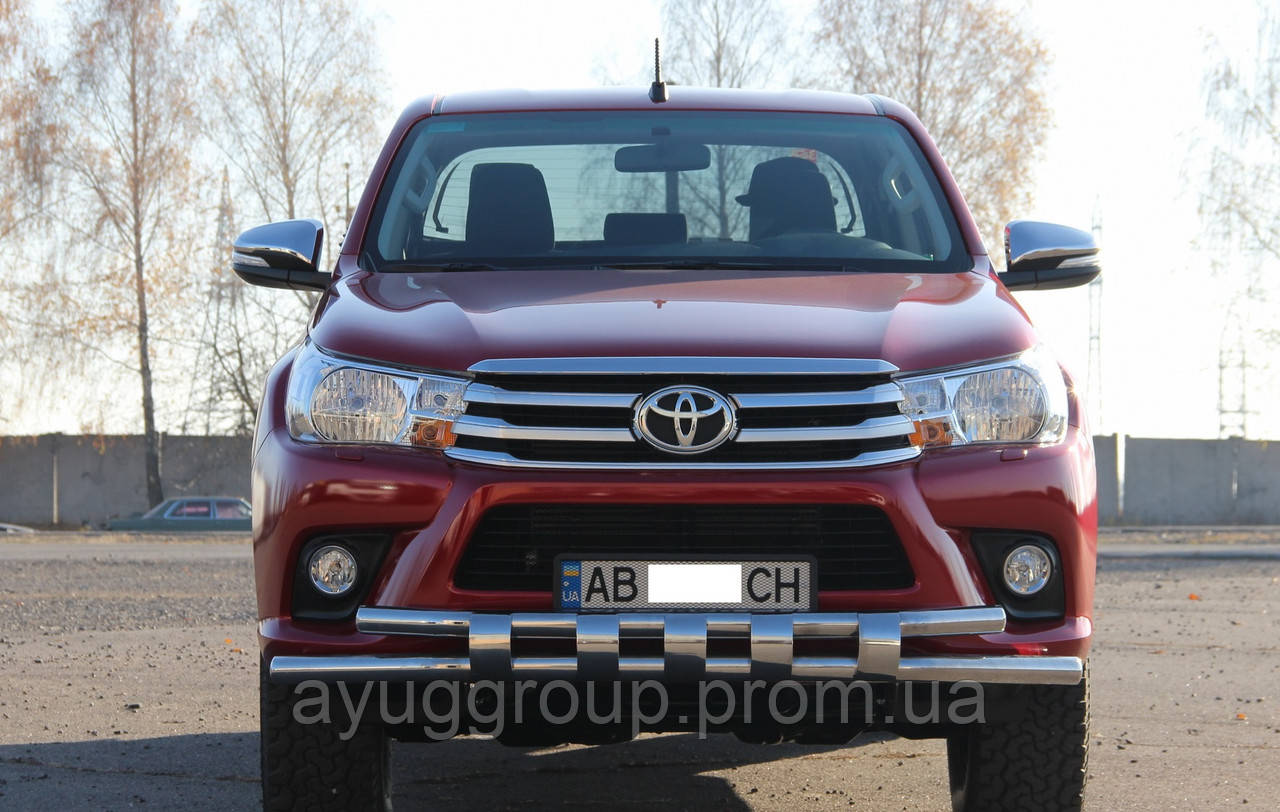 Защита переднего бампера УС SHARK двойной Toyota Hilux 2015+ Кенгурятник дуги пороги
Защита переднего бампера УС SHARK двойной Toyota Hilux 2015+ Кенгурятник дуги пороги