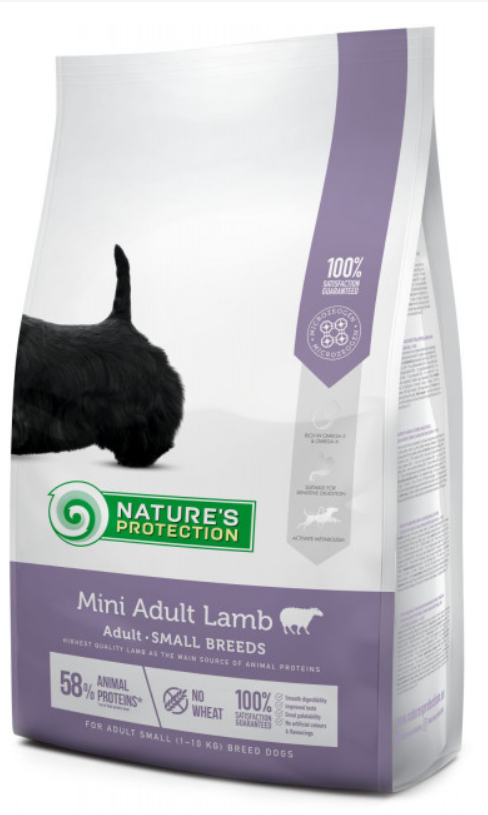 Nature's Protection Mini Adult Lamb Small breeds 2 кг сухой корм для собак малых пород с ягненком
Nature's Protection Mini Adult Lamb Small breeds 2 кг сухой корм для собак малых пород с ягненком